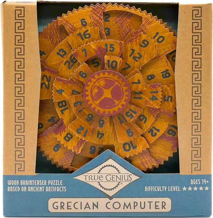 Project Genius True Genius: Grecian Computer Brainteaser Puzzle, Gift for History Buffs, Brainteaser for Curious Minds, Ages 7 and up