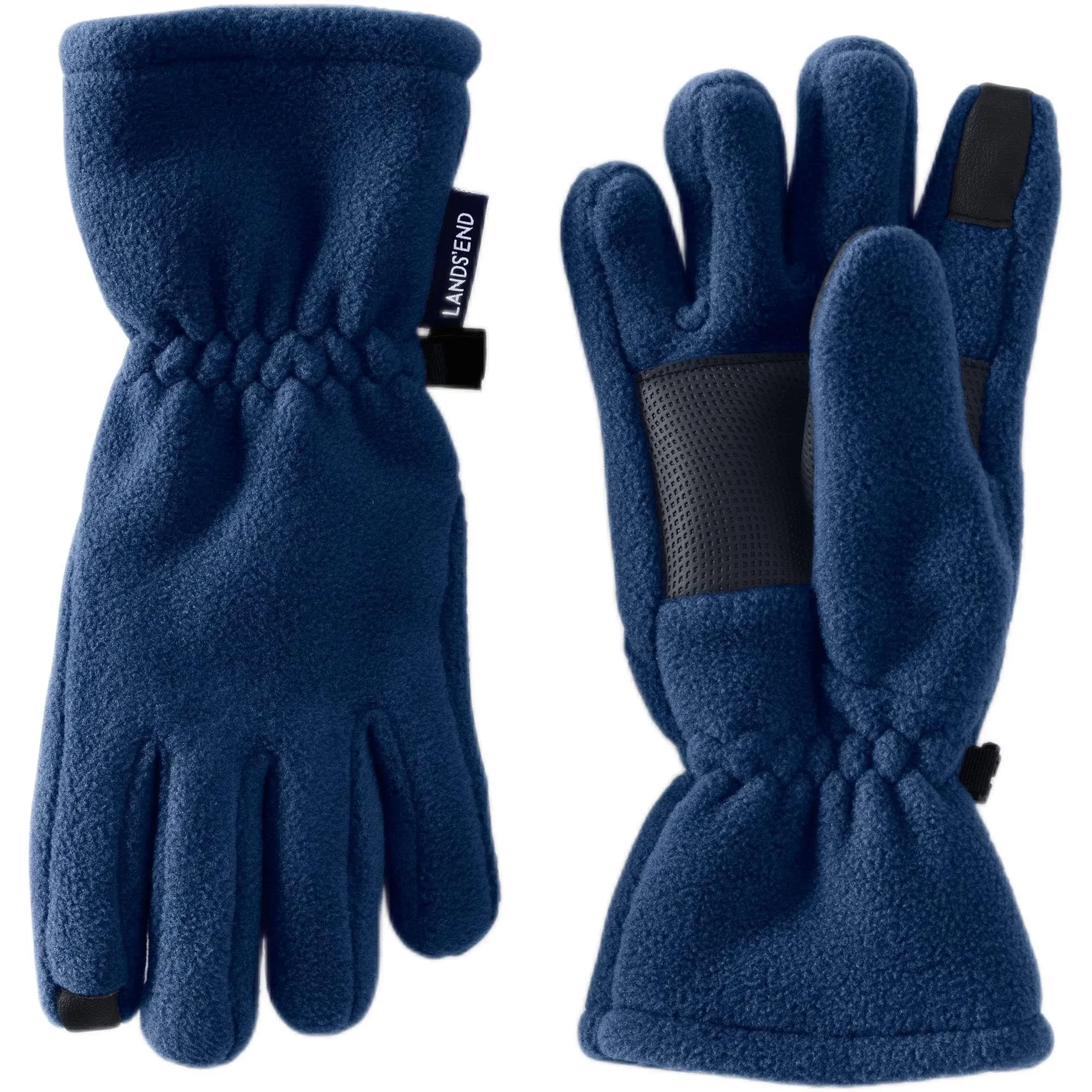 Lands' End Kids Fleece Gloves - Small - Deep Sea Navy