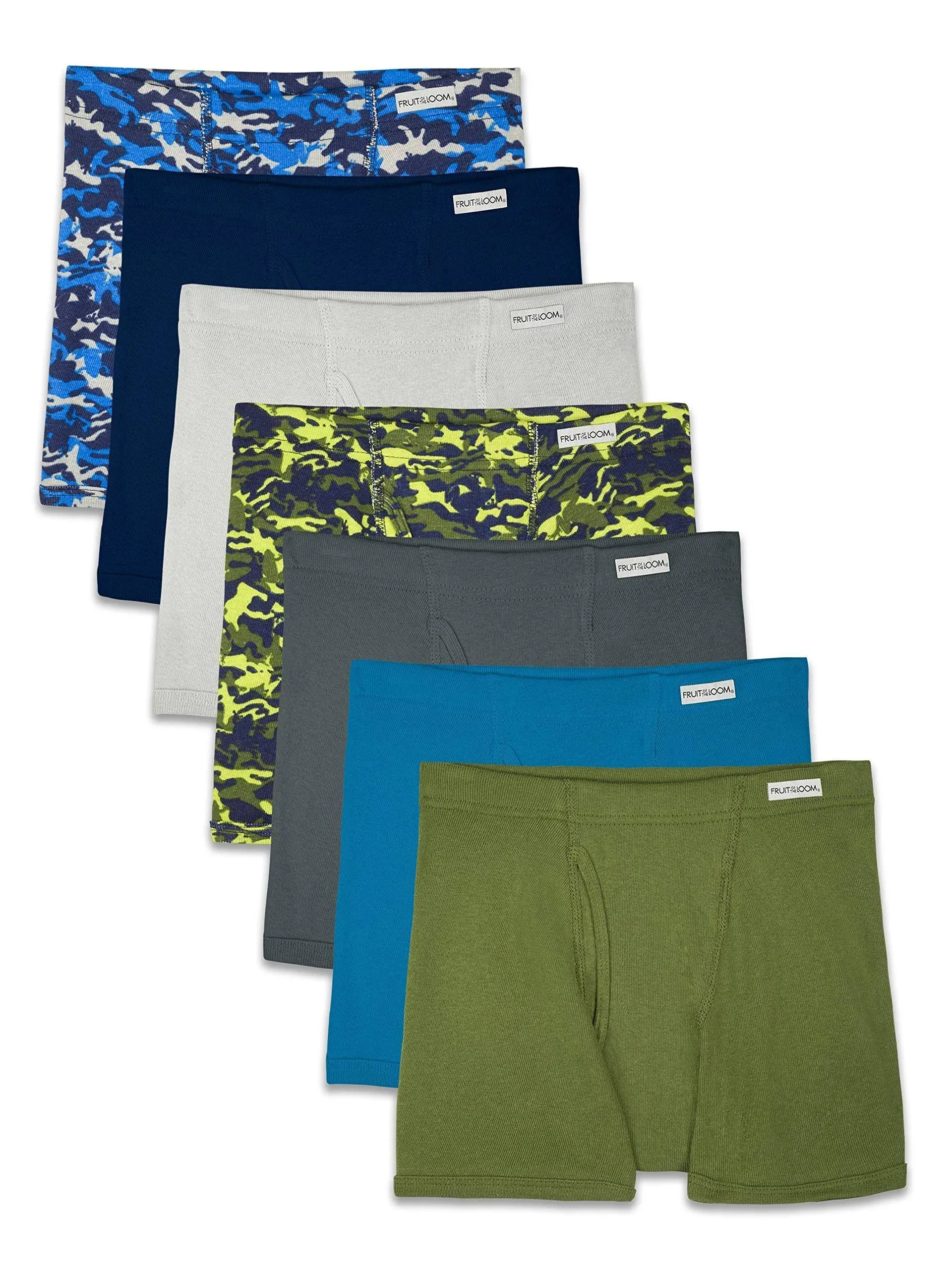 Fruit of the Loom Boys&#039; Boxer Briefs (Assorted Colors)