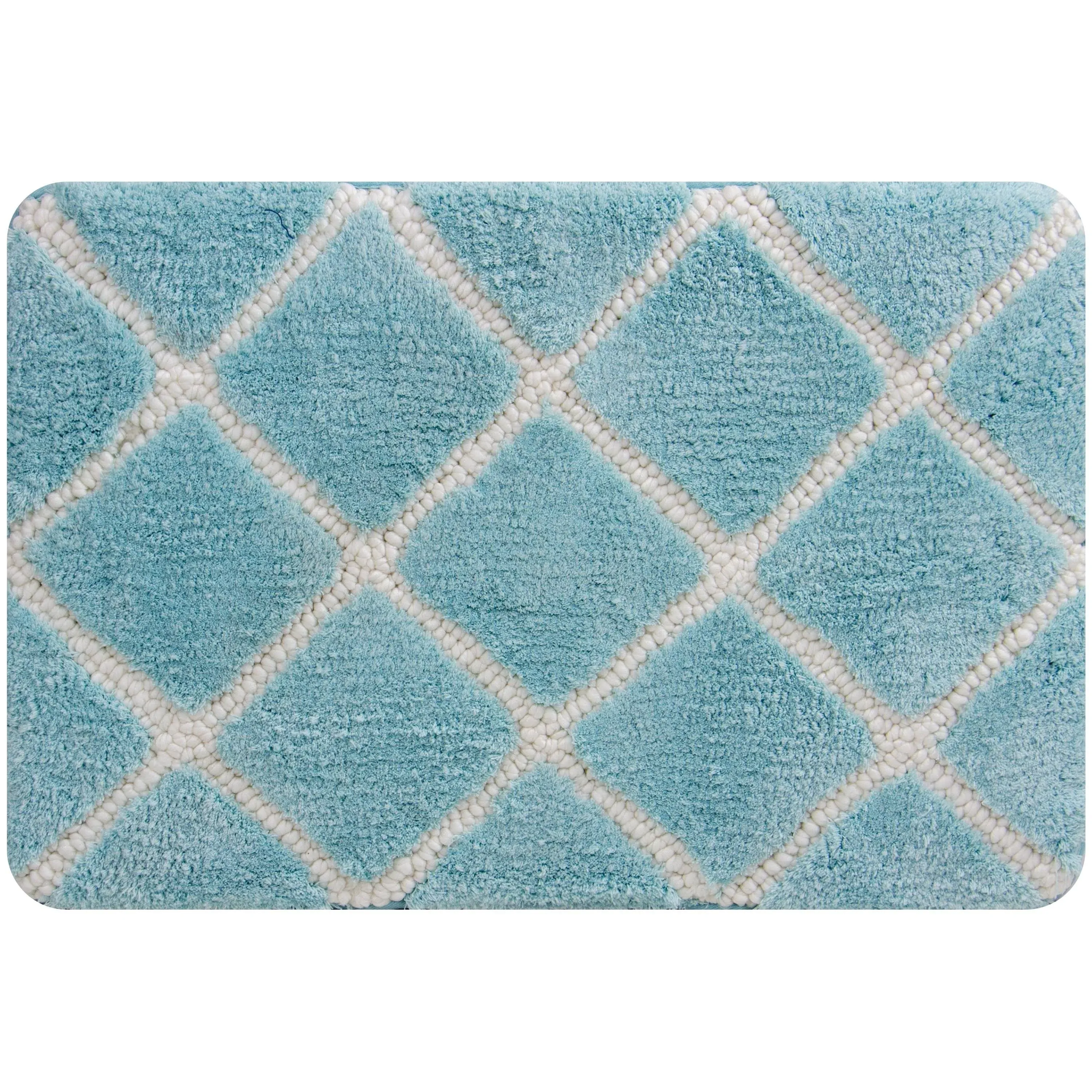 Trellis Aqua - Contemporary - Bath Mats - by buyMATS Inc | Houzz