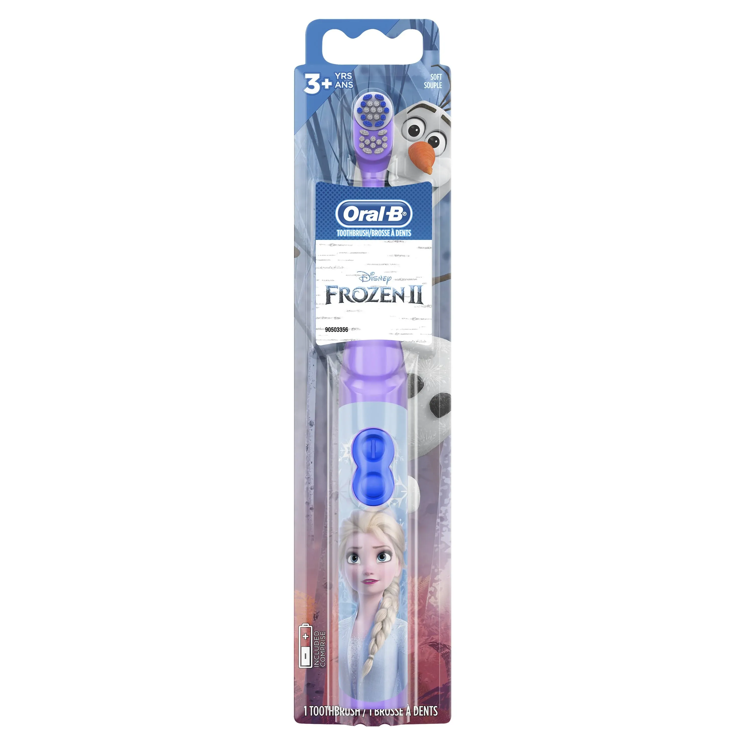 Oral-B, Kids, Battery Toothbrush, Soft, Frozen, 1 Toothbrush, ORL-12569