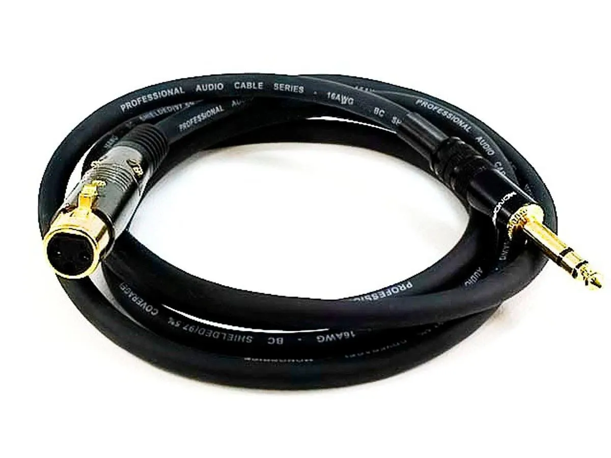 Monoprice XLR Male to 1/4inch TRS Male Cable