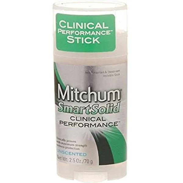 Mitchum Smart Solid Anti-Perspirant Deodorant Unscented