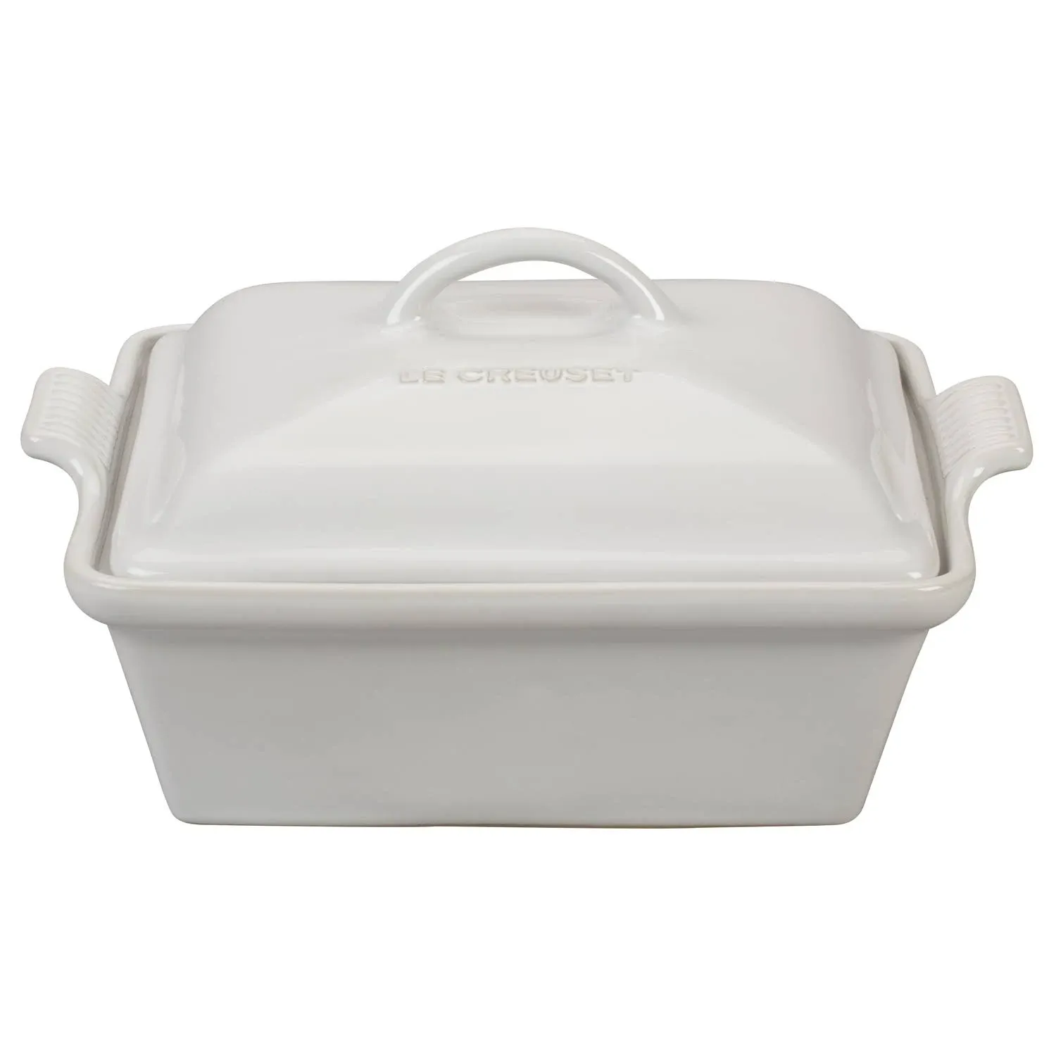 Le Creuset Heritage Covered Square Casserole (White)