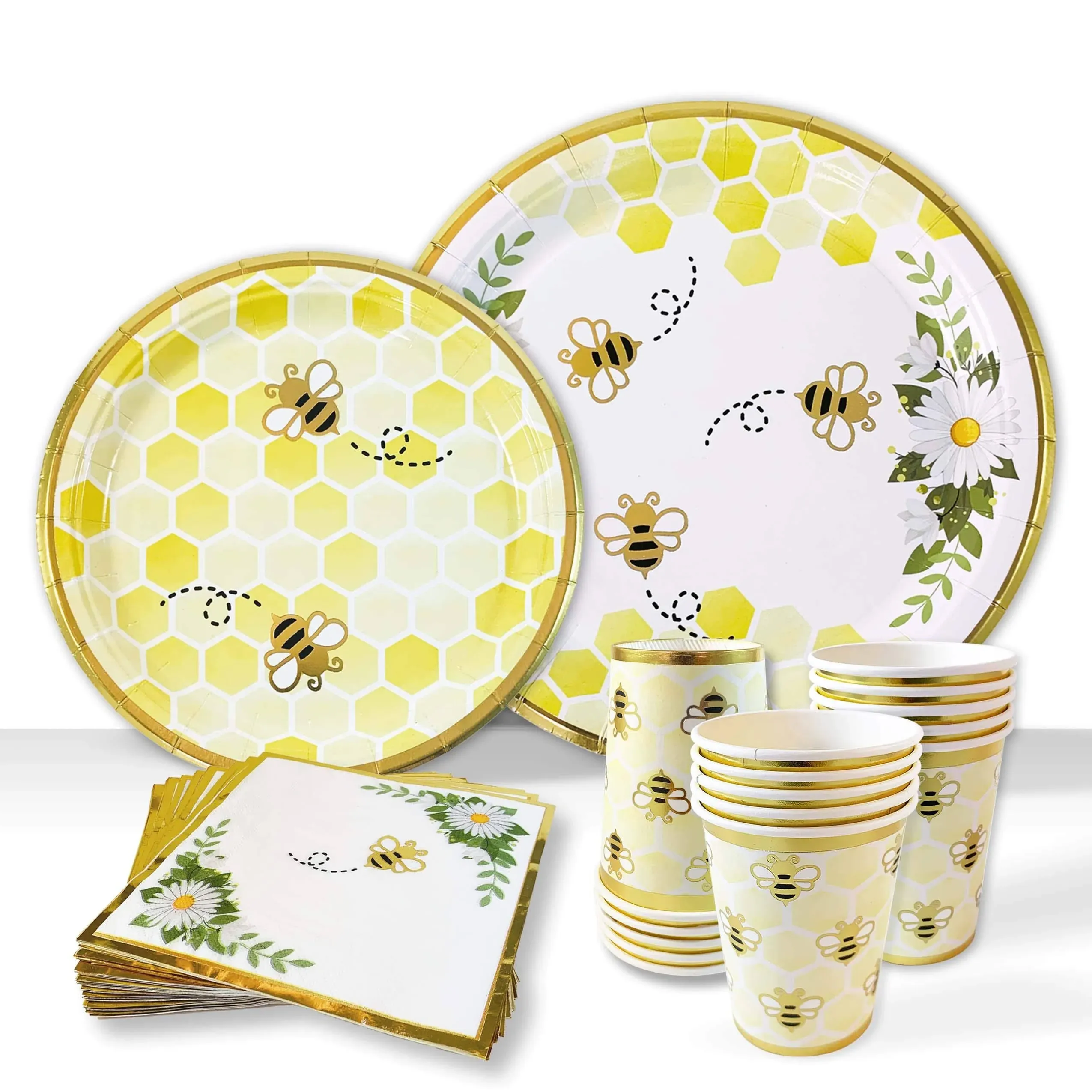 Bee Party Decorations Tableware - Bumble Bee Baby Shower Birthday