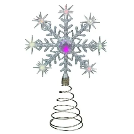 Northlight 12.25" Lighted Santa Hat Christmas Tree Topper Clear Lights