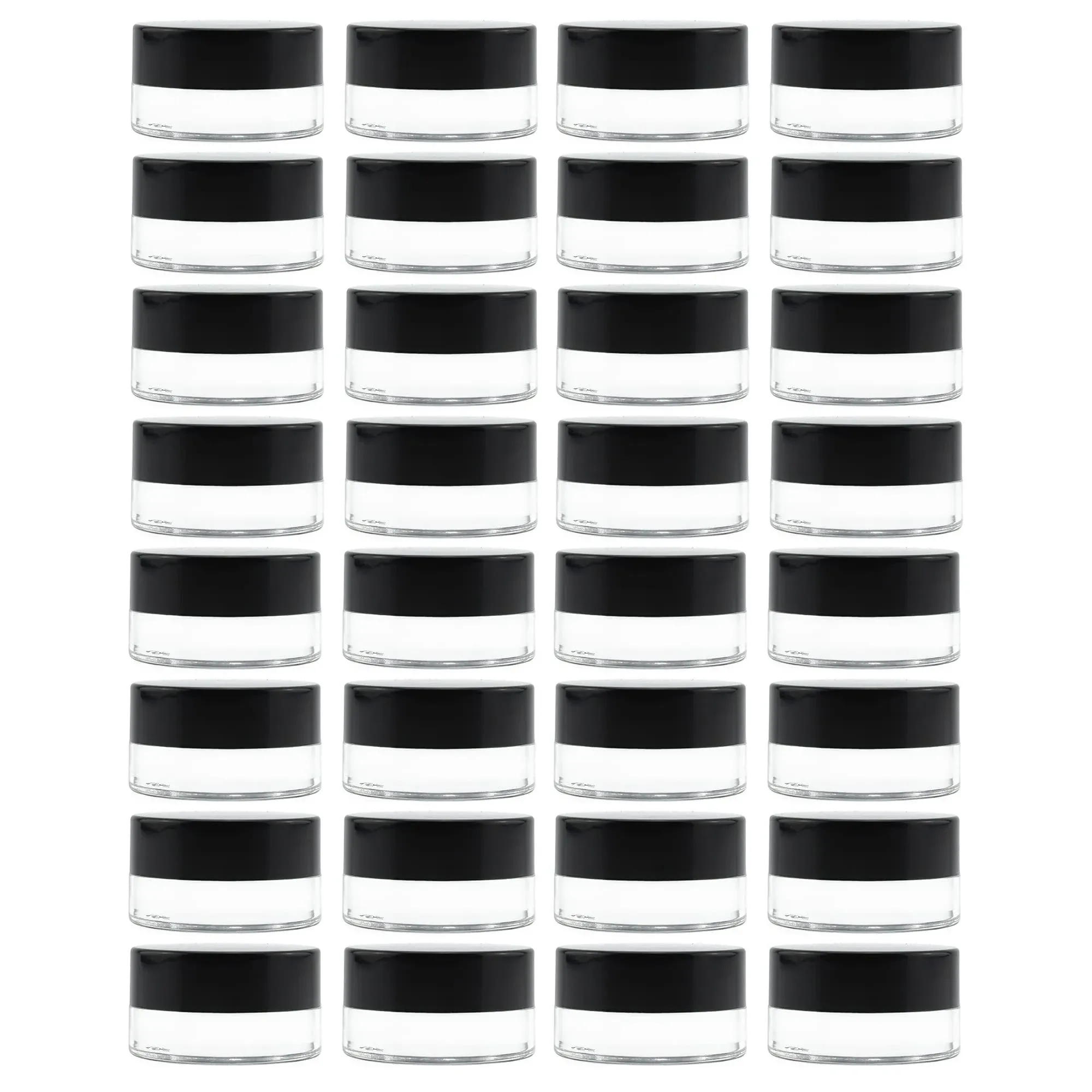 7-Milliliter Glass Lip Balm Jars (24-pack)25-ounce Thick-Walled Containers (Clear ...