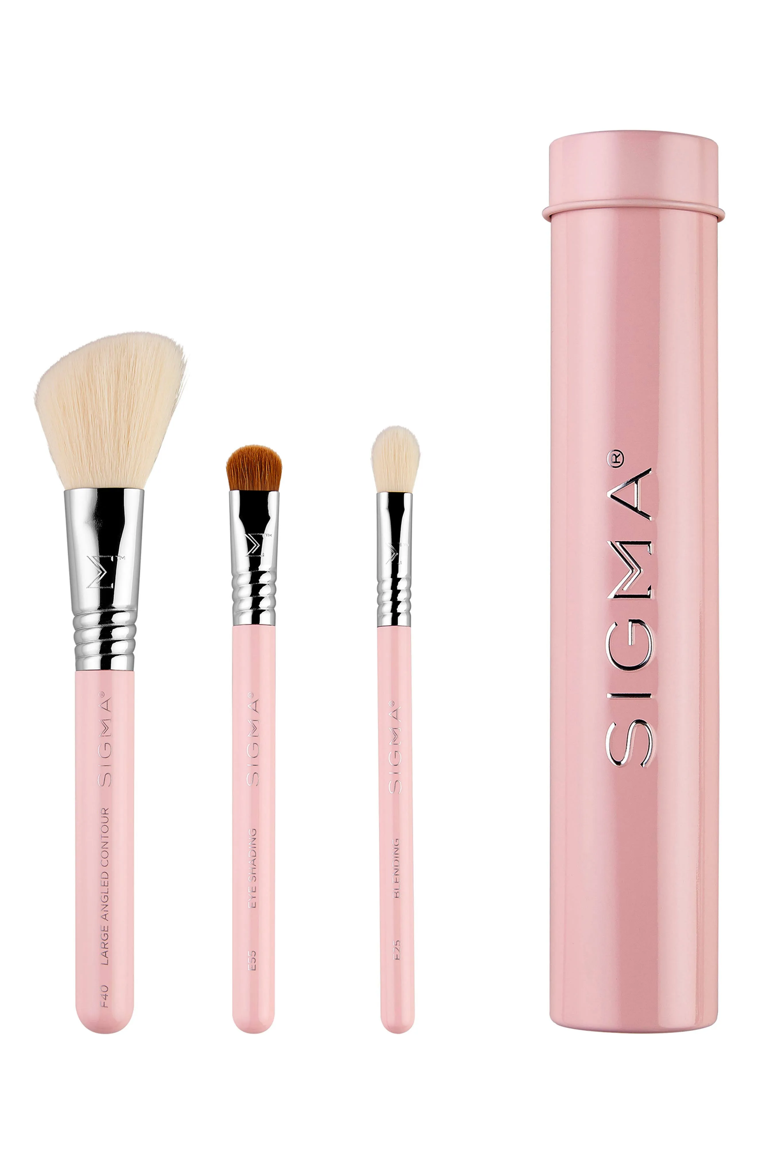 Sigma Beauty Essential Trio Brush Set - Pink