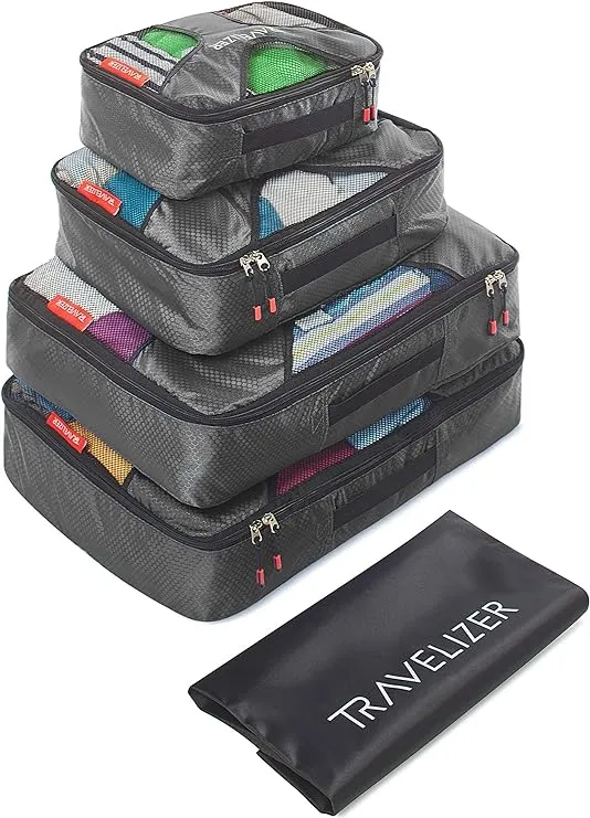 Travelizer Travel Packing Cubes 5 pcs Luggage Organizer Set for Bag & Suitcase