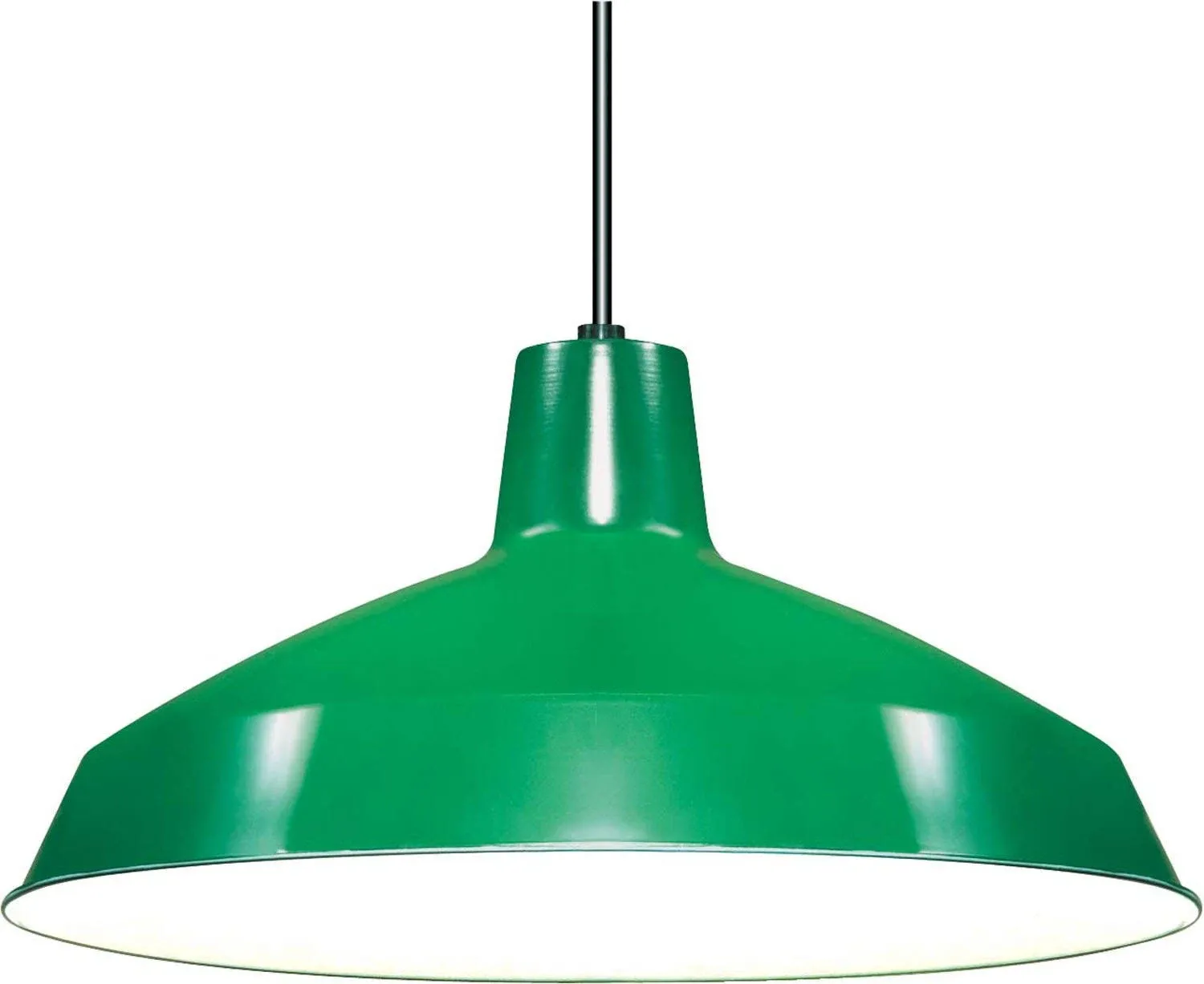 Nuvo Lighting 1 Light 16&#034; Pendant - Warehouse Shade, Green - SF76-660