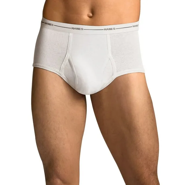 Hanes Men's Tagless Briefs 6-Pack White XL