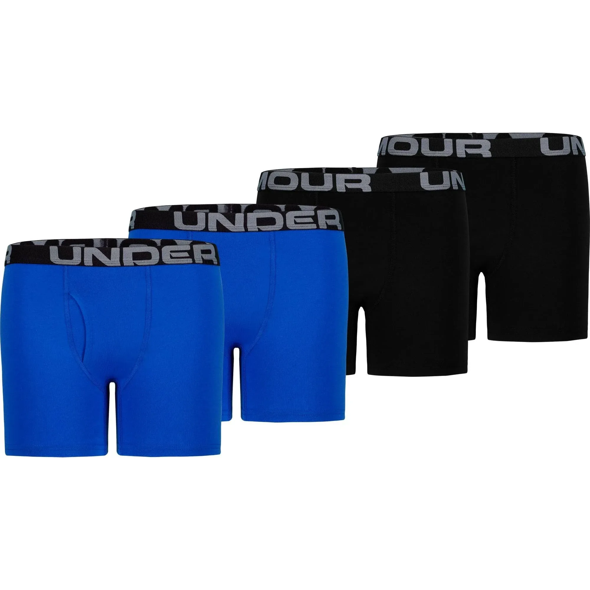 Boys' UA Cotton Boxerjock® 4-Pack