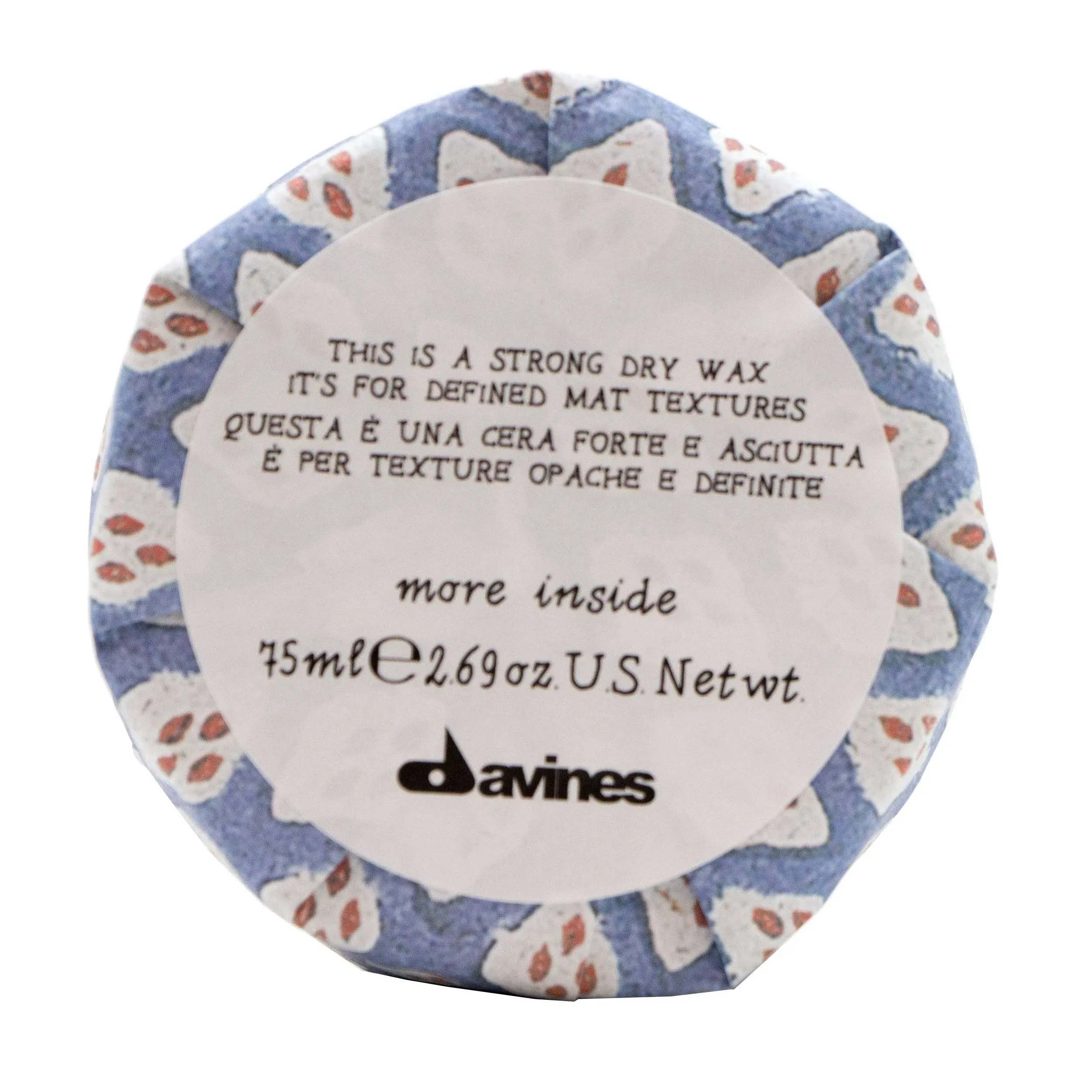 Davines More Inside Strong Dry Wax - 2.69 oz total