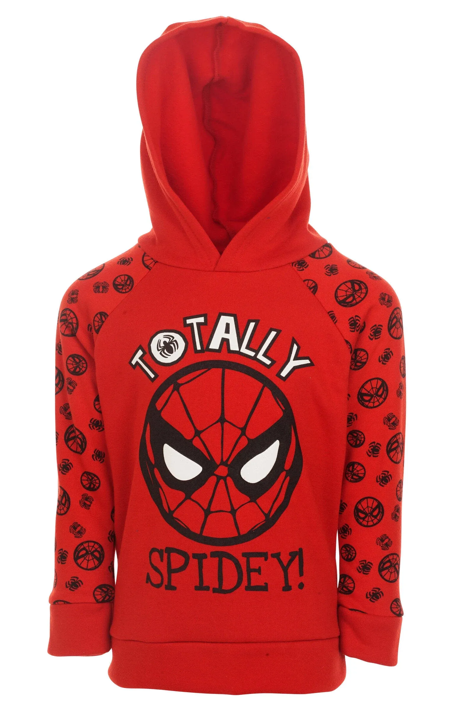 Marvel Avengers Spider-Man Little Boys Fleece Pullover Hoodie and Jogger Pants Outfit Set Red 6