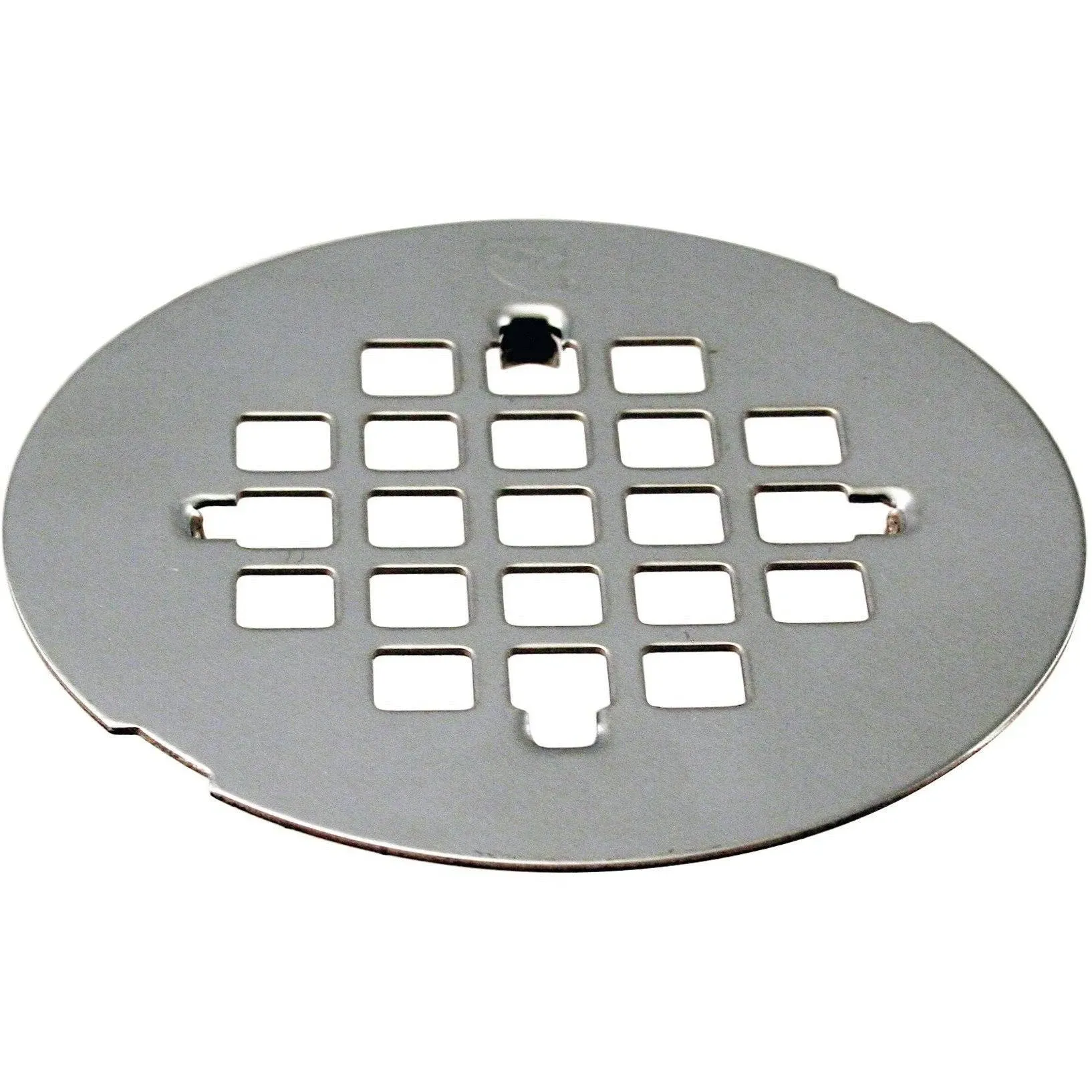 Westbrass D319-26 4-1/4 Brass Snap-In Shower Strainer Grid Drain Cover Polished Chrome