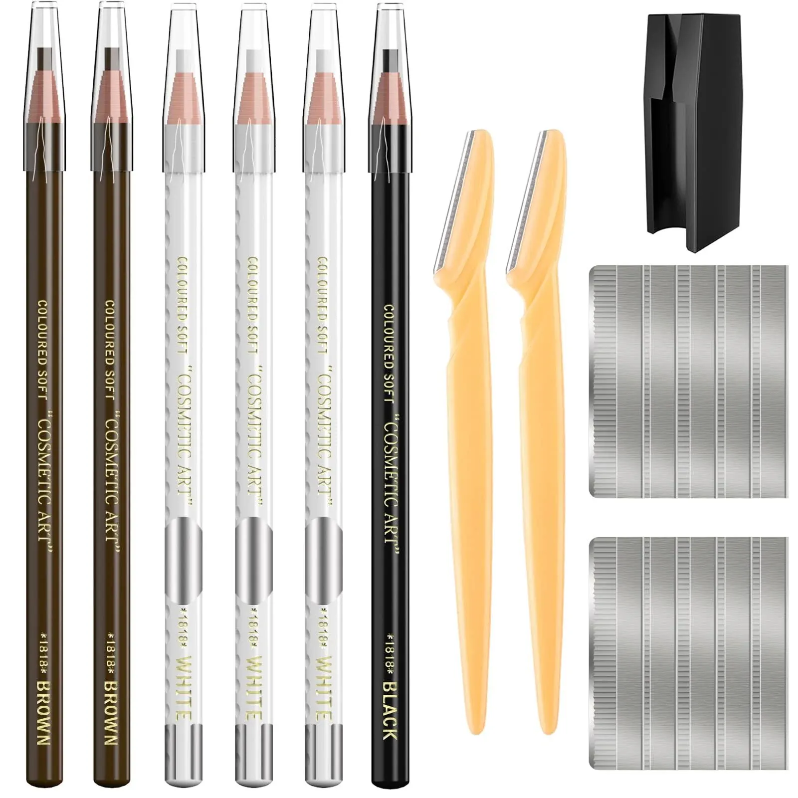 Waterproof Eyebrow Pencils Brow Pencil Set for Marking, Filling and Outlining ...