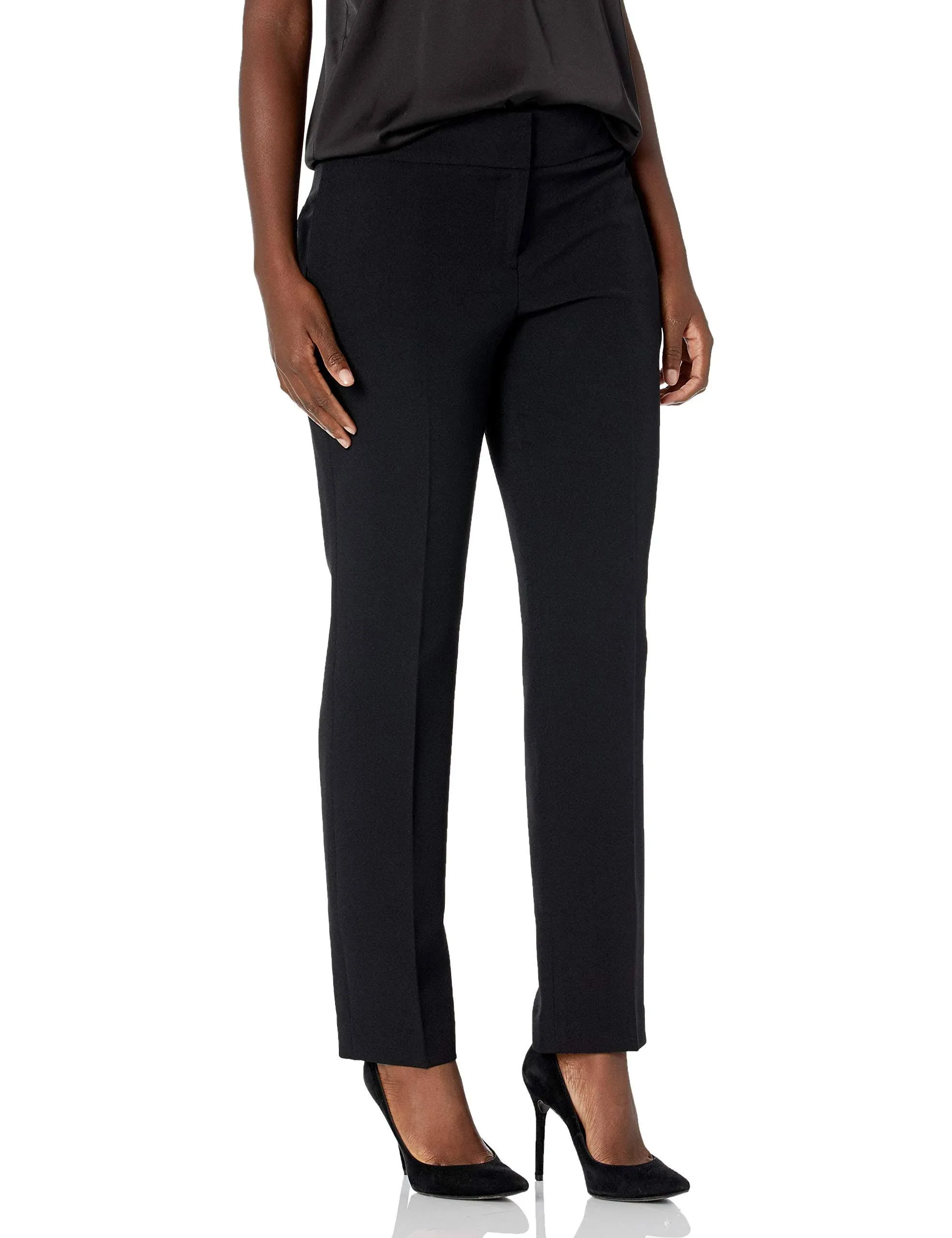 Women's Stretch-Crepe Straight-Leg Pants