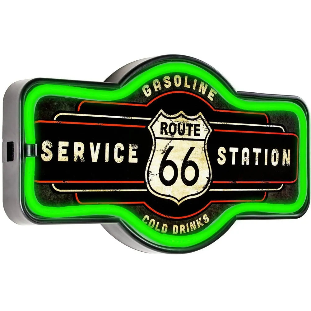 Vintage Route 66 Marquee LED Light Up Sign - Contemporary - Novelty Lighting - by American Art Decor, Inc. | Houzz