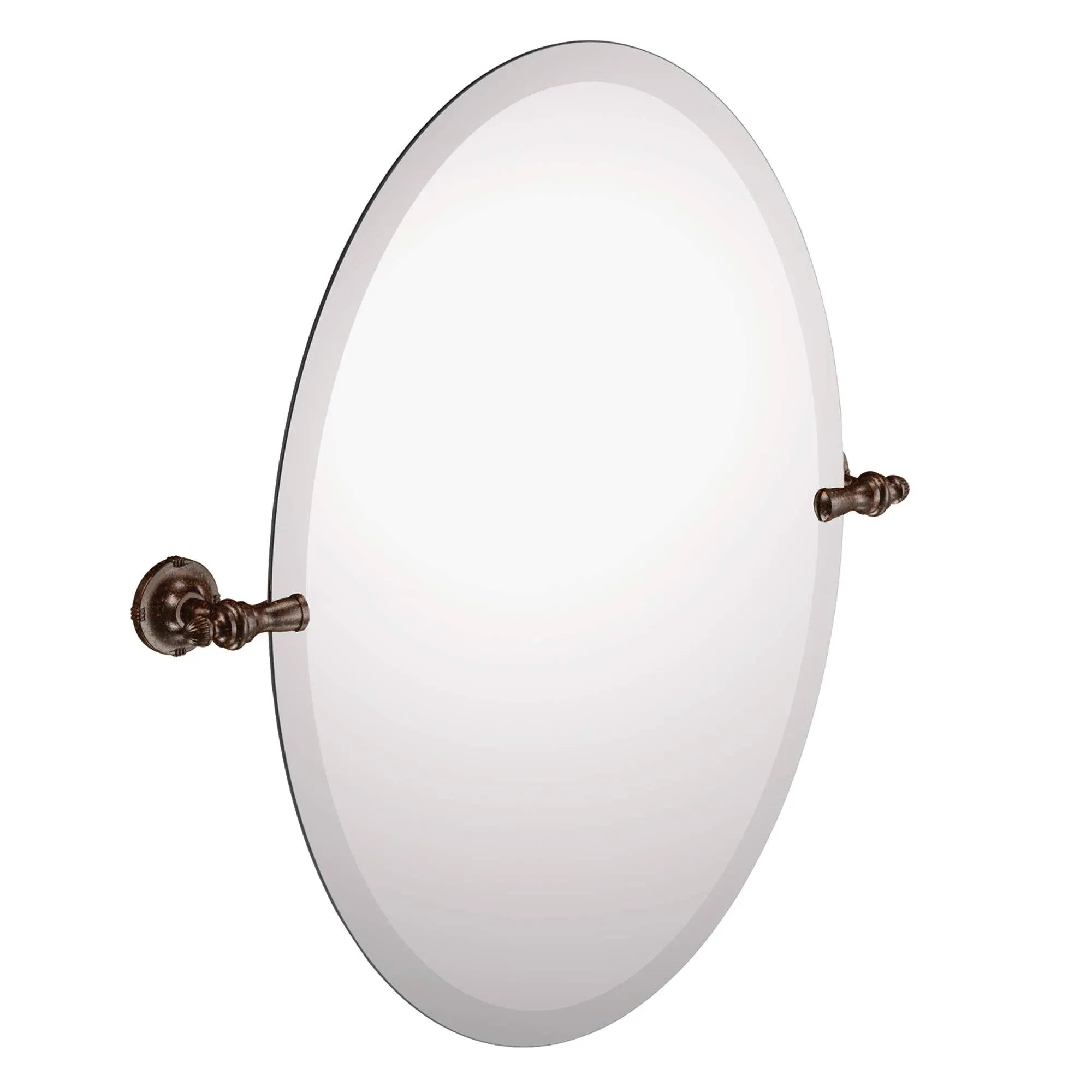 Moen DN0892ORB Gilcrest 26-Inch x 23-Inch Frameless Pivoting Bathroom Tilting Mirror, Oil Rubbed Bronze, 23.87" x 2.97" x 26.00"