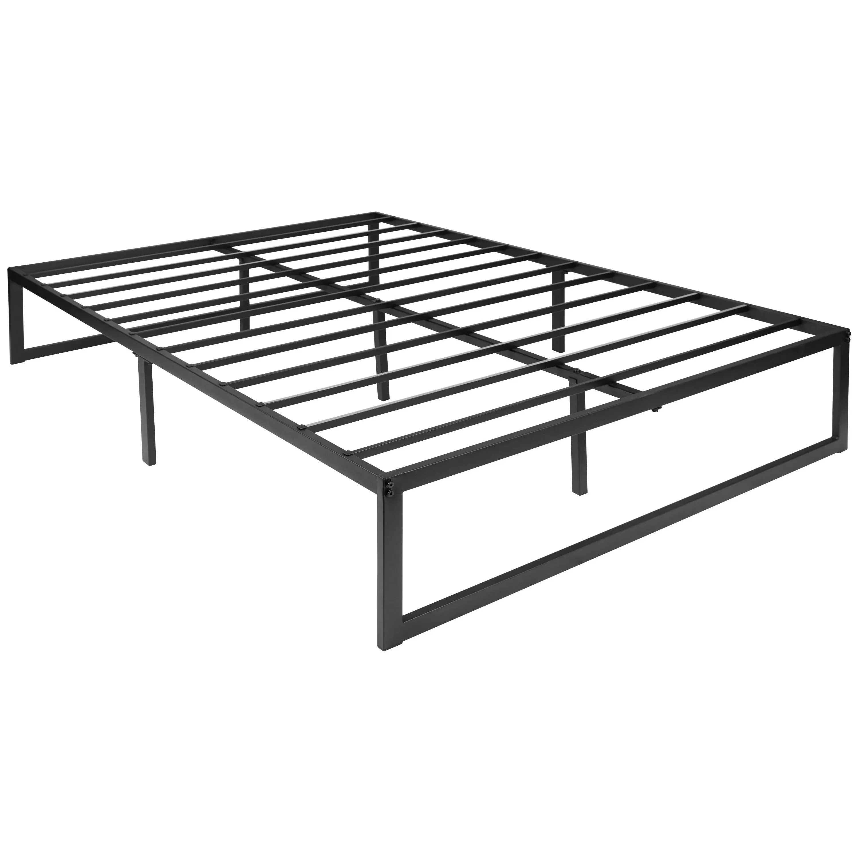 Flash Furniture Universal 14 inch Metal Platform Bed Frame - No Box Spring Needed ...