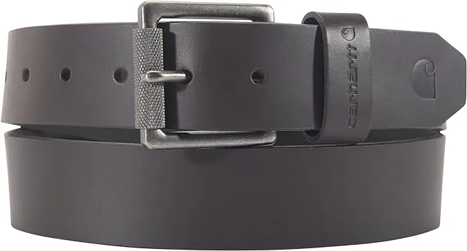 Men's Carhartt Bridle Leather Roller Buckle Belt 34 Brown