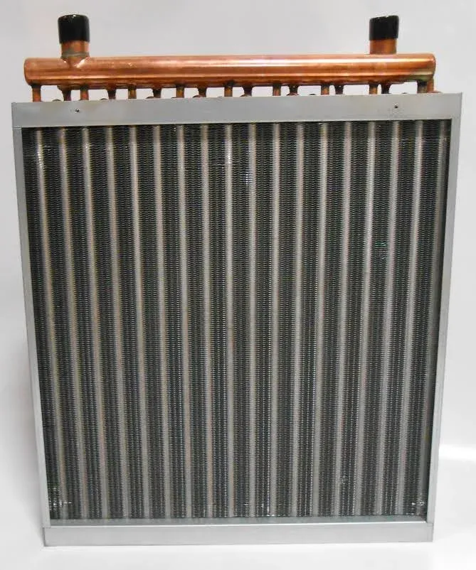 22x22 Water to Air Heat Exchanger Hot Water Coil Outdoor Wood Furnace