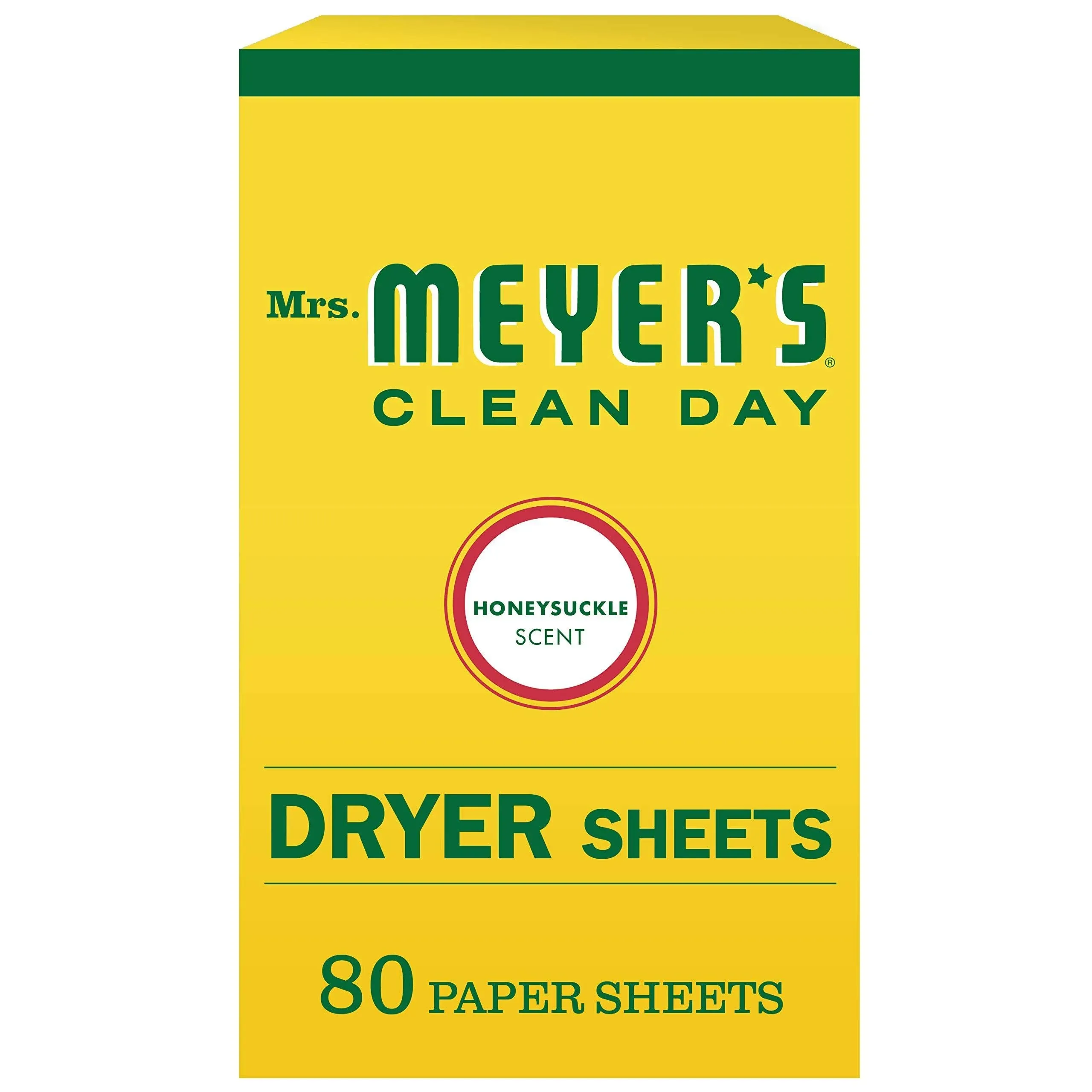 Mrs. Meyer's Clean Day Dryer Sheets, Lemon Verbena, 80 ct