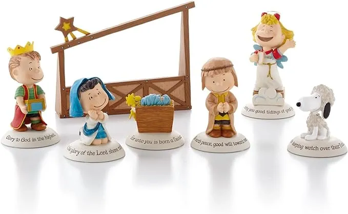 Hallmark Peanuts Gallery 7 Figure Nativity Collection 2012