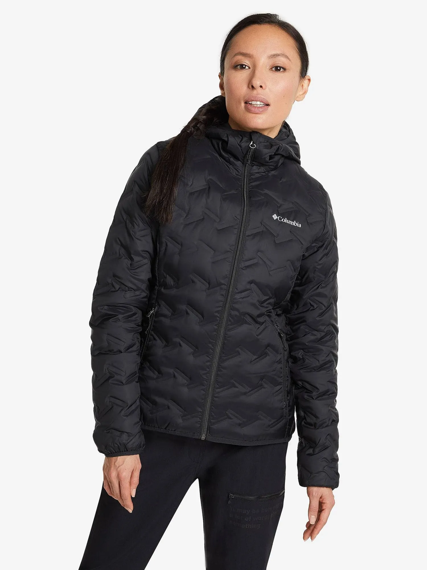 Columbia Women&s Delta Ridge Down Hooded Jacket - M - Black