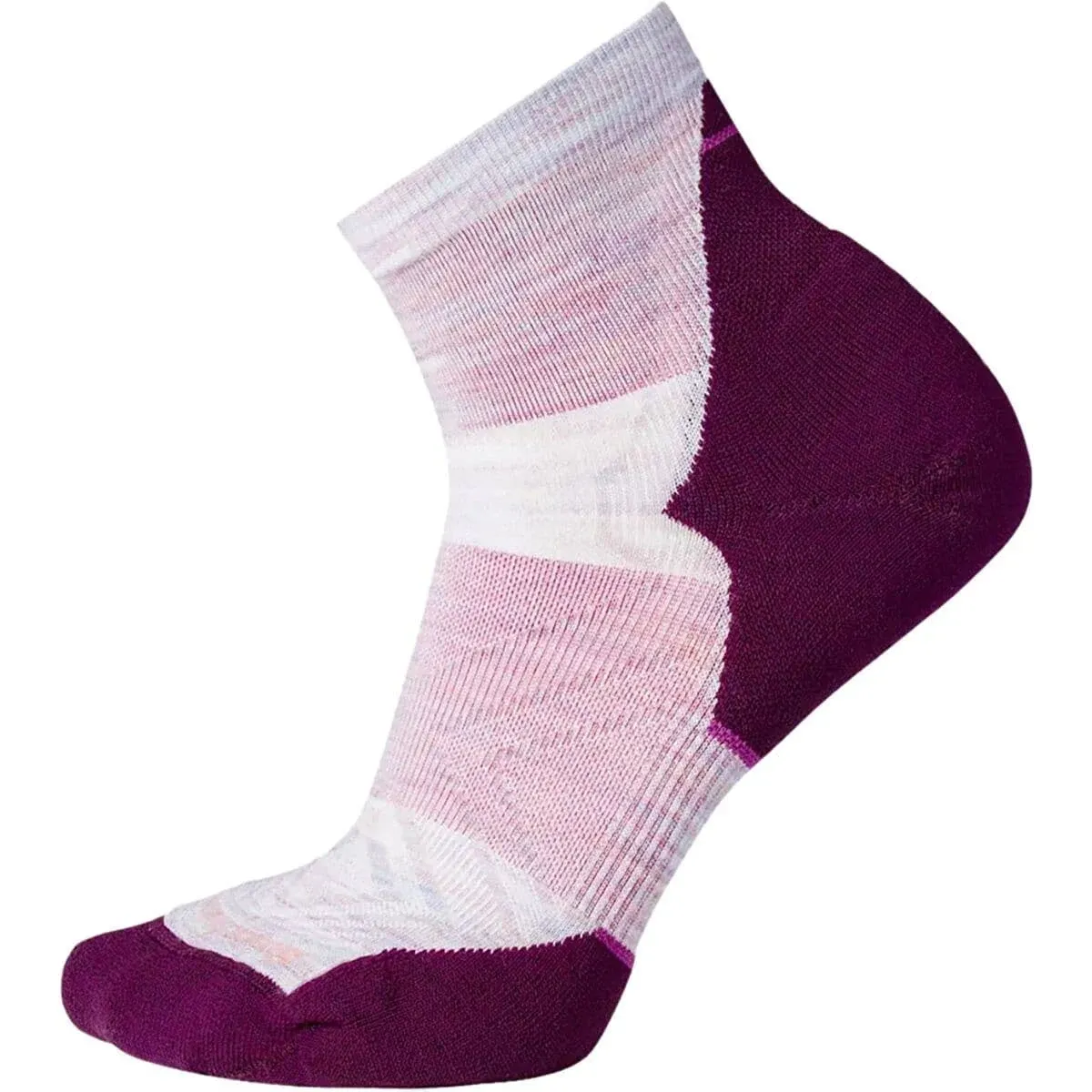 Smartwool Women's Run Targeted Cushion Ankle Socks - Purple Eclipse