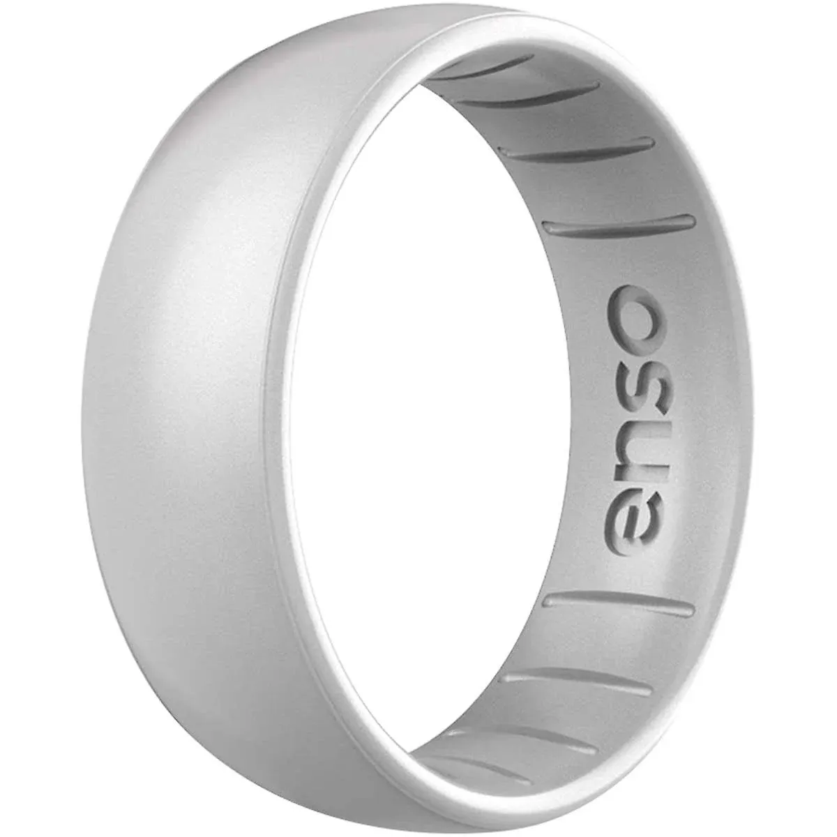 Enso Rings Classic Elements Series Silicone Ring - Silver