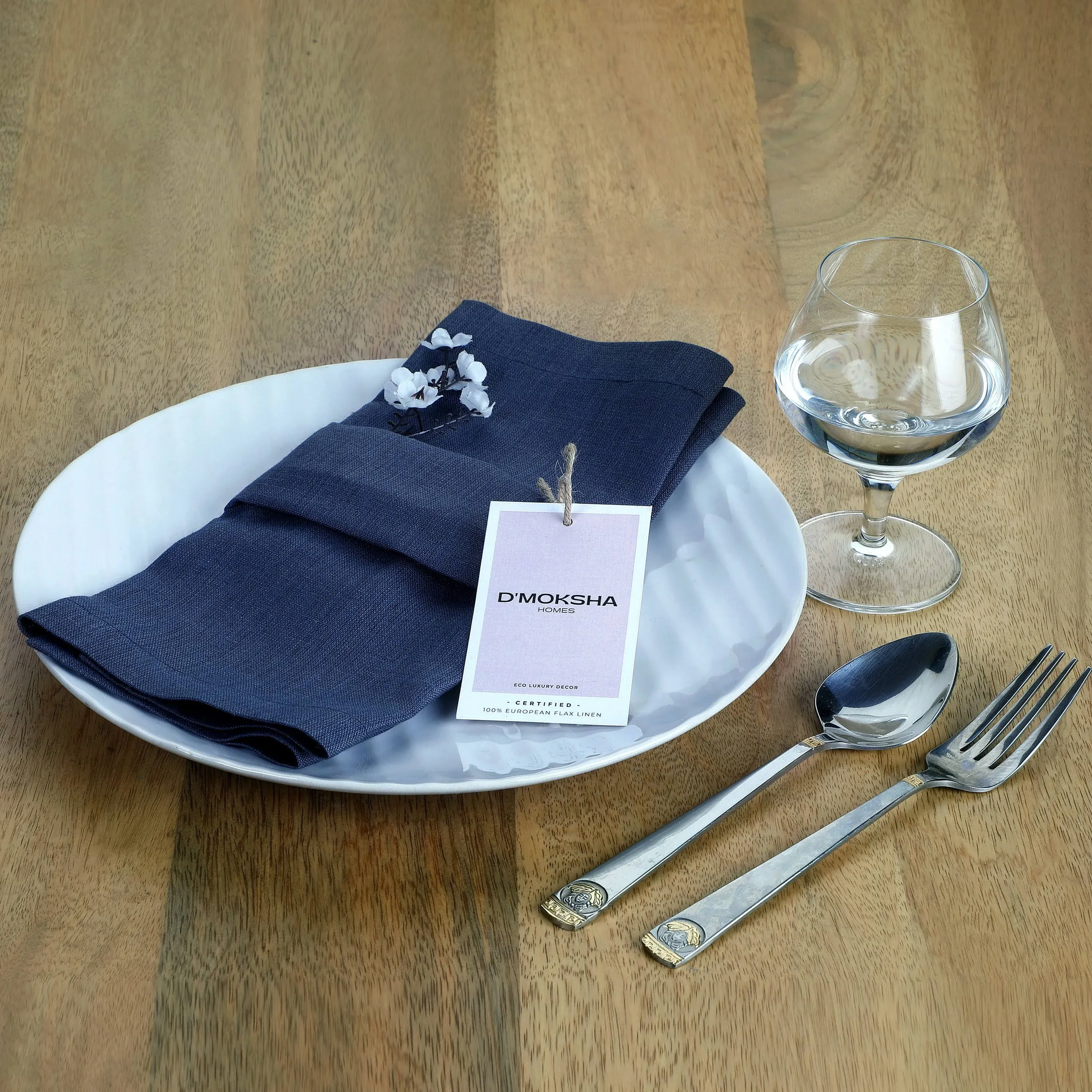 Linen Cloth Napkins 18 x 18 Inch Set of 4 100% Pure Linen Napkins Hemmed Dinn...