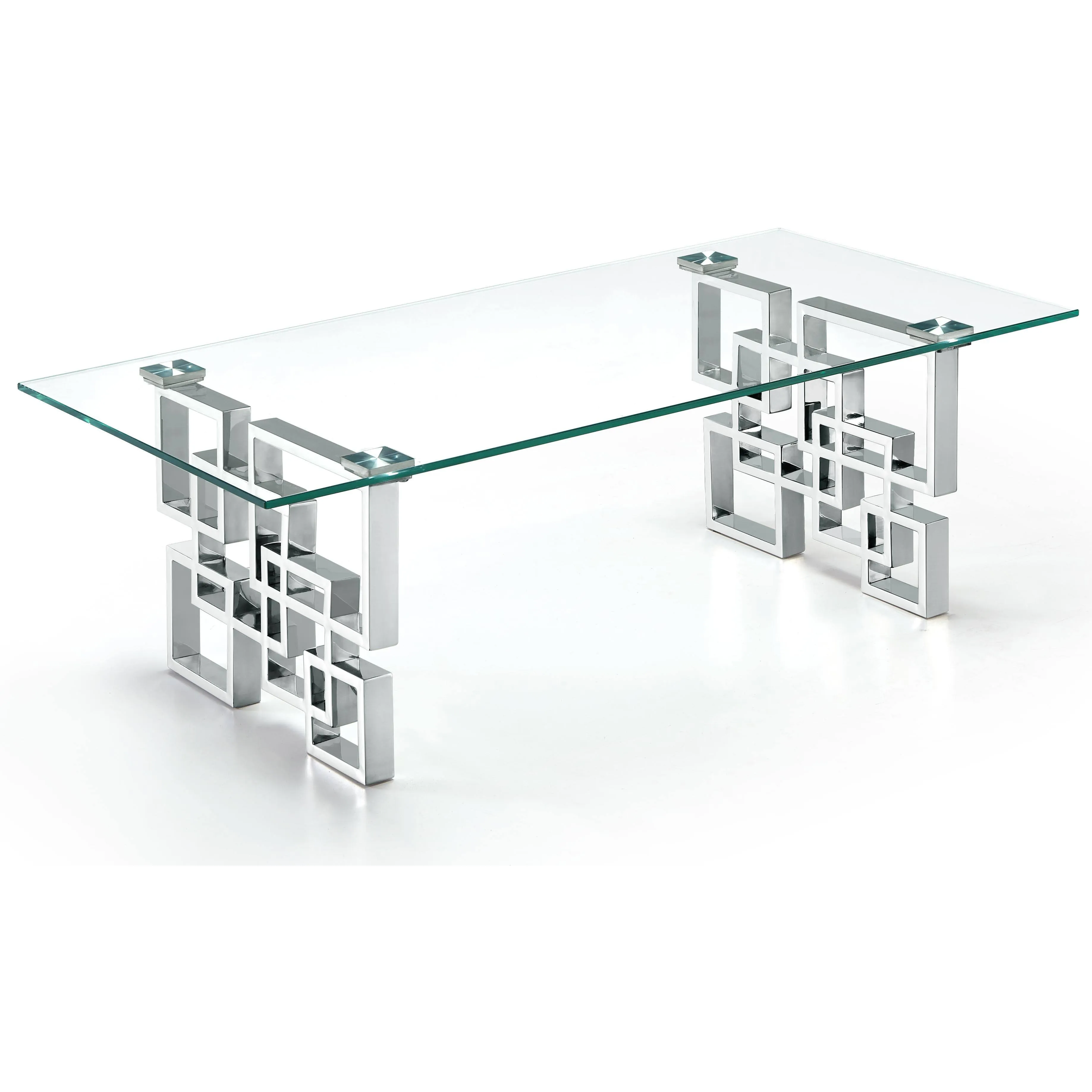 Alexis Glass Contemporary Coffee Table