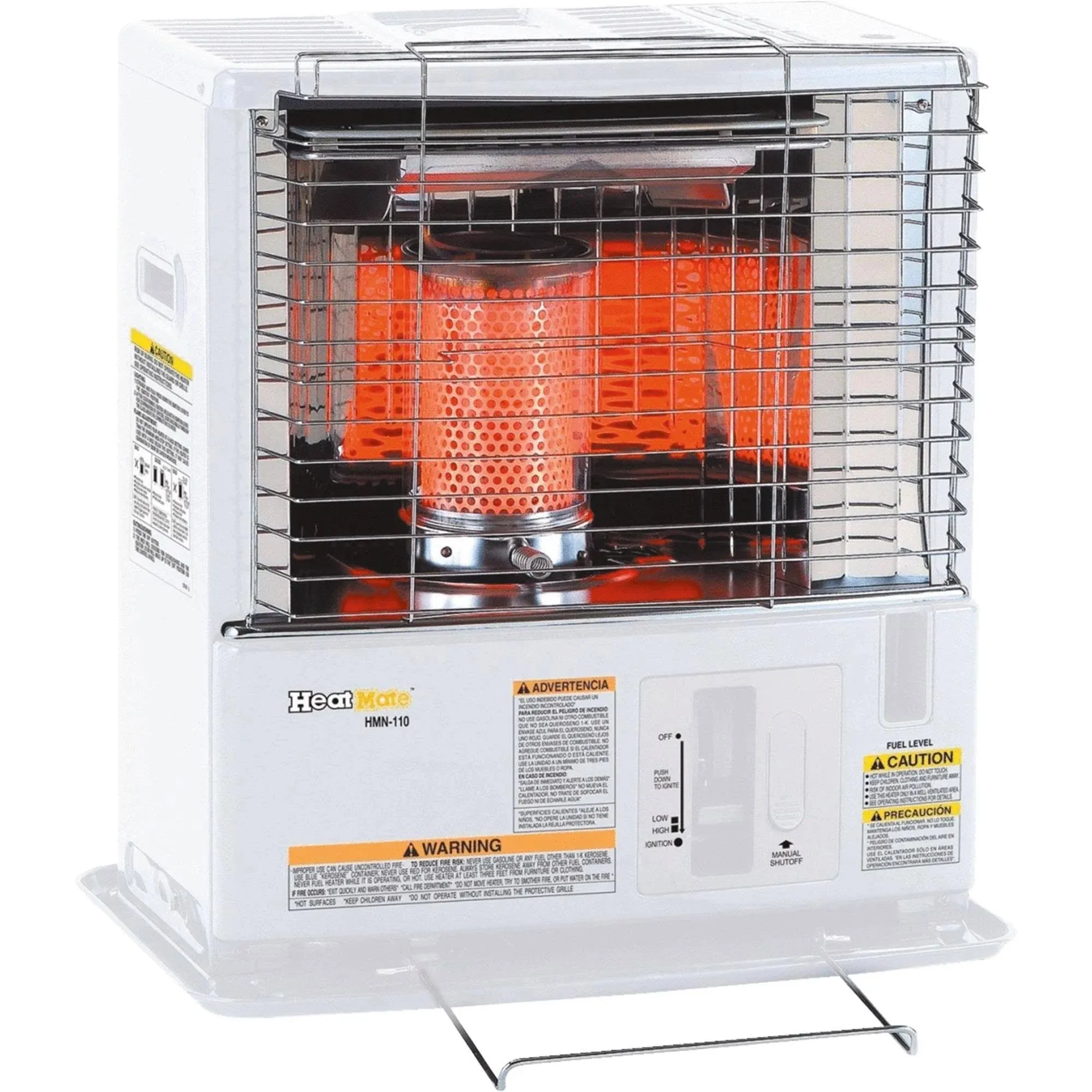 Sengoku KeroHeat CTN-110 Portable Indoor/Outdoor Kerosene Heater for 400 sq.ft., 10,000 BTU, Auto Safety Shut Off, Tip-Over Switch, Protective Grills