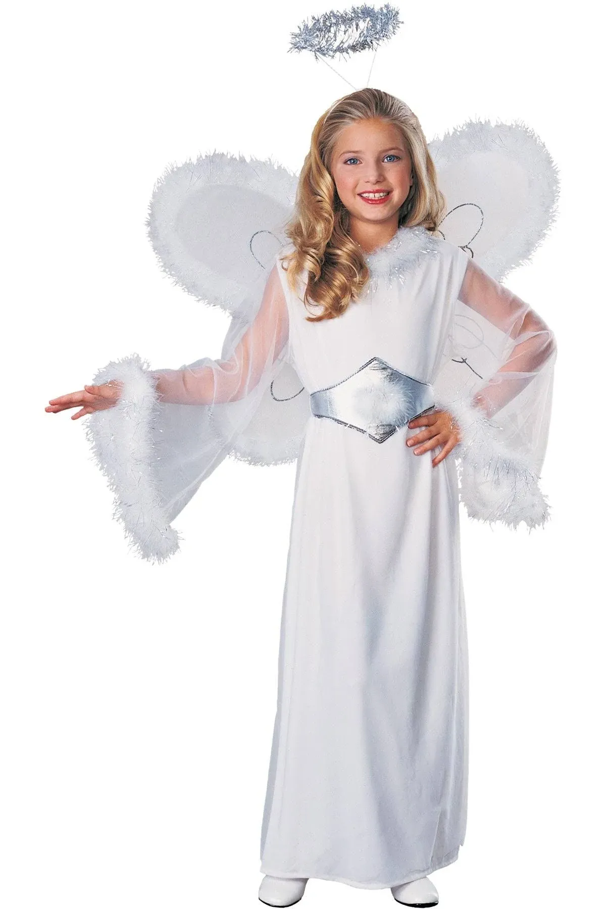 Feathered Fashions Child's Snow Angel Costume, Large