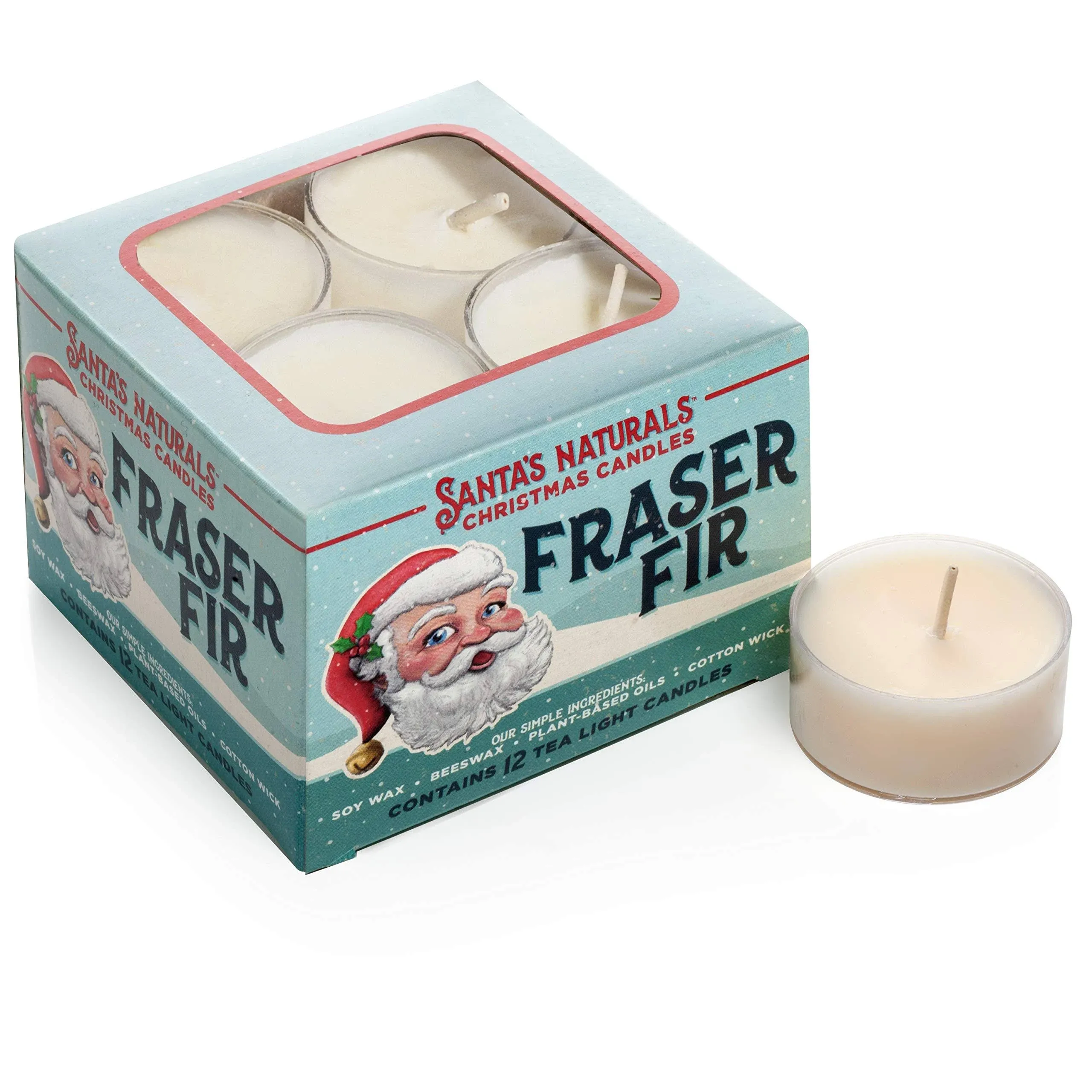 Santa's Naturals Fraser Fir Christmas Tea Light Candles