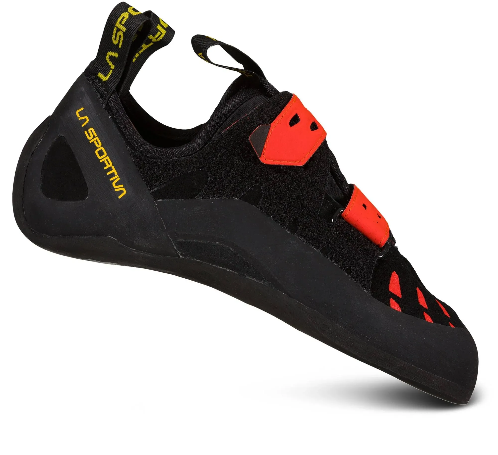 La Sportiva Men's Tarantula Climbing Shoe - 46.5 - Black / Poppy