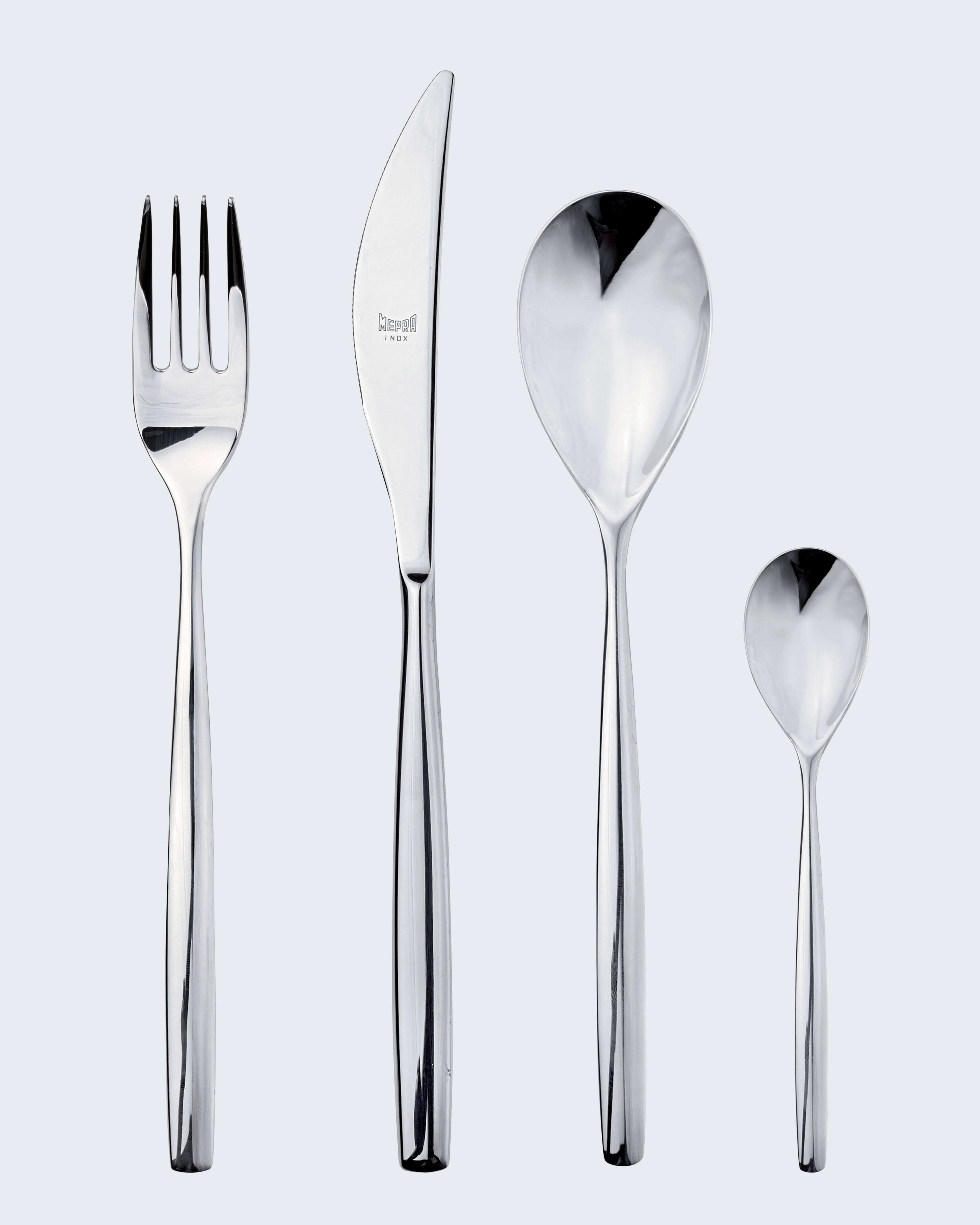 Stiria Flatware Set 24-Piece Set Mirror - Contemporary - Flatware And Silverware Sets - by MEPRA SPA | Houzz