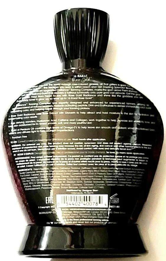 Designer Skin 16 Karat Rose Gold Tanning Lotion 13.5 oz 13.5 fl oz (Pack of 1)