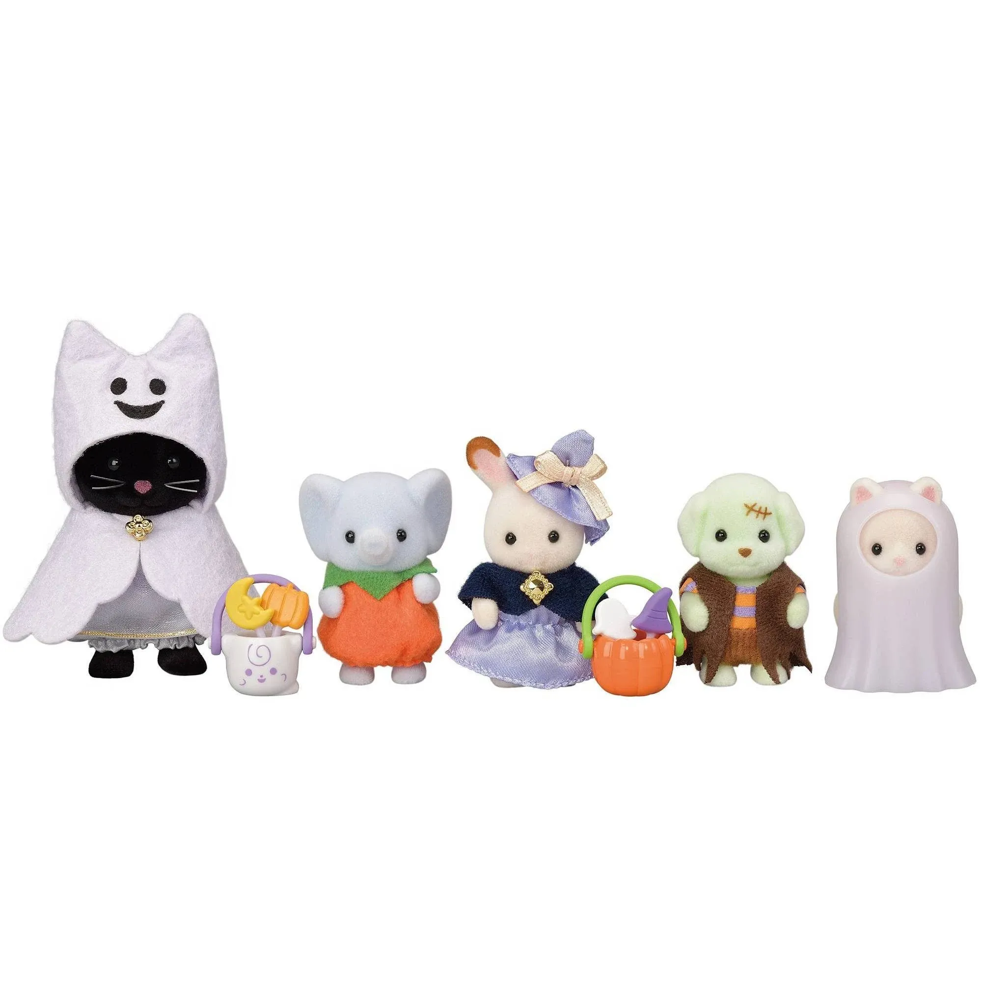 Calico Critters Set: Trick or Treat Parade