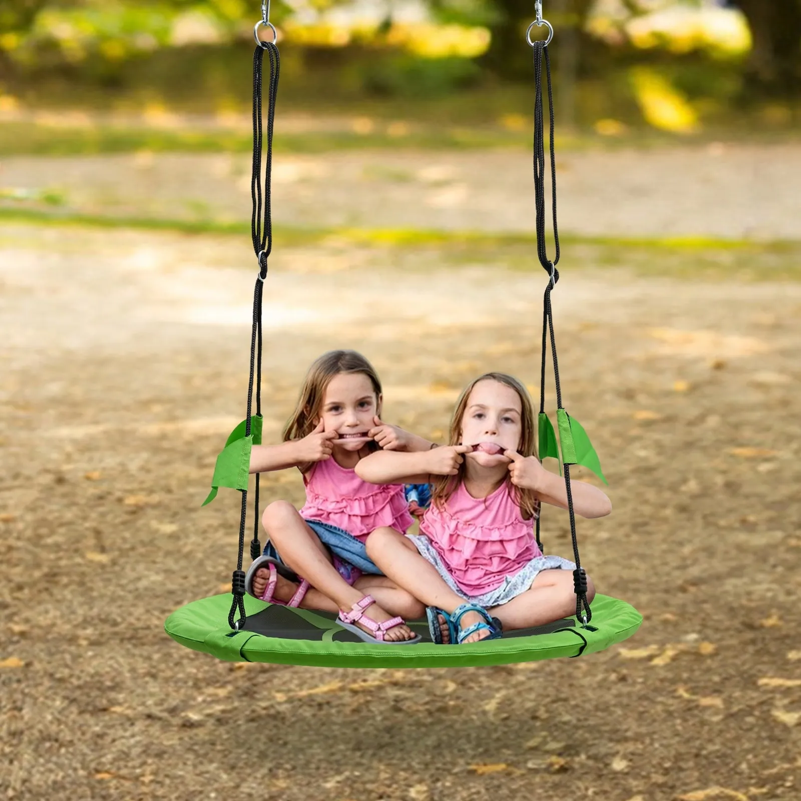 661lb Saucer Tree 2-Person Outdoor Swing for Kids