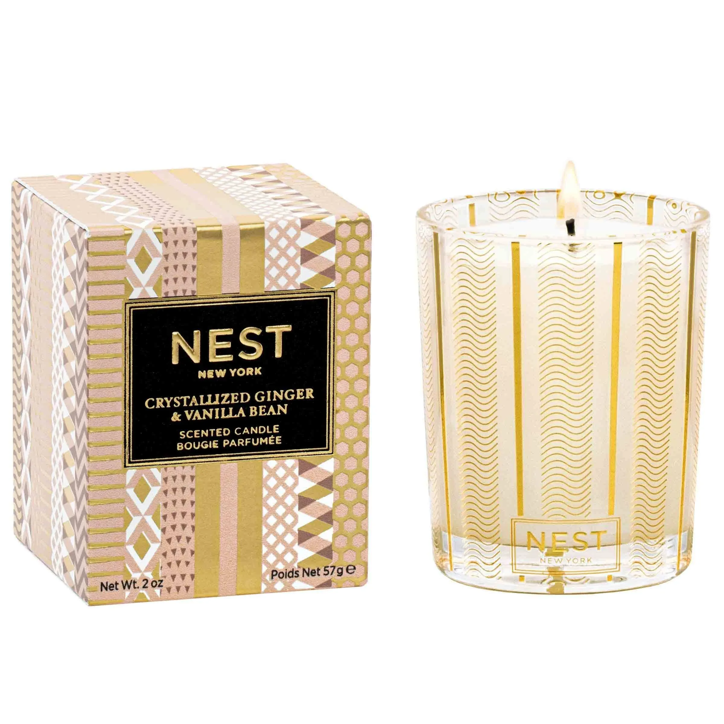 NEST New York Crystallized Ginger and Vanilla Bean Votive 70g