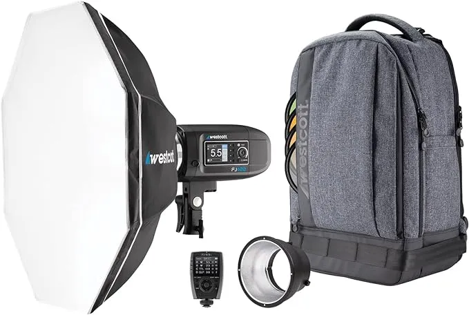 Westcott FJ400 Strobe 1-Light Backpack Kit with FJ-X3 M Universal Wireless Trigger