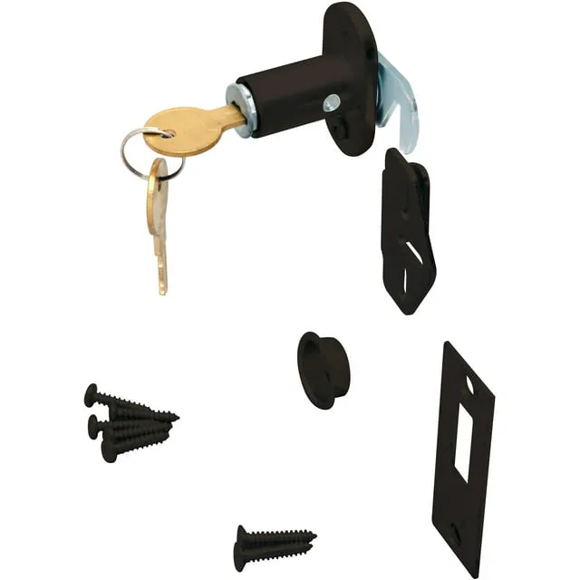 Knape & Vogt CD1064-US10 KD Keyed Folding Door Lock - Dark Bronze