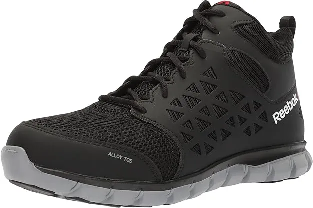 Reebok Men's Rb4047 Sublite Cushion Work Safety Athletic Alloy Toe Shoe Black