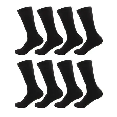 VRD SOCKS Men's Bamboo Dress Socks, 5-Pack of Assorted Patterned Mid Calf Socks for Men, Mens Crew Socks, Men Socks Size 8-13