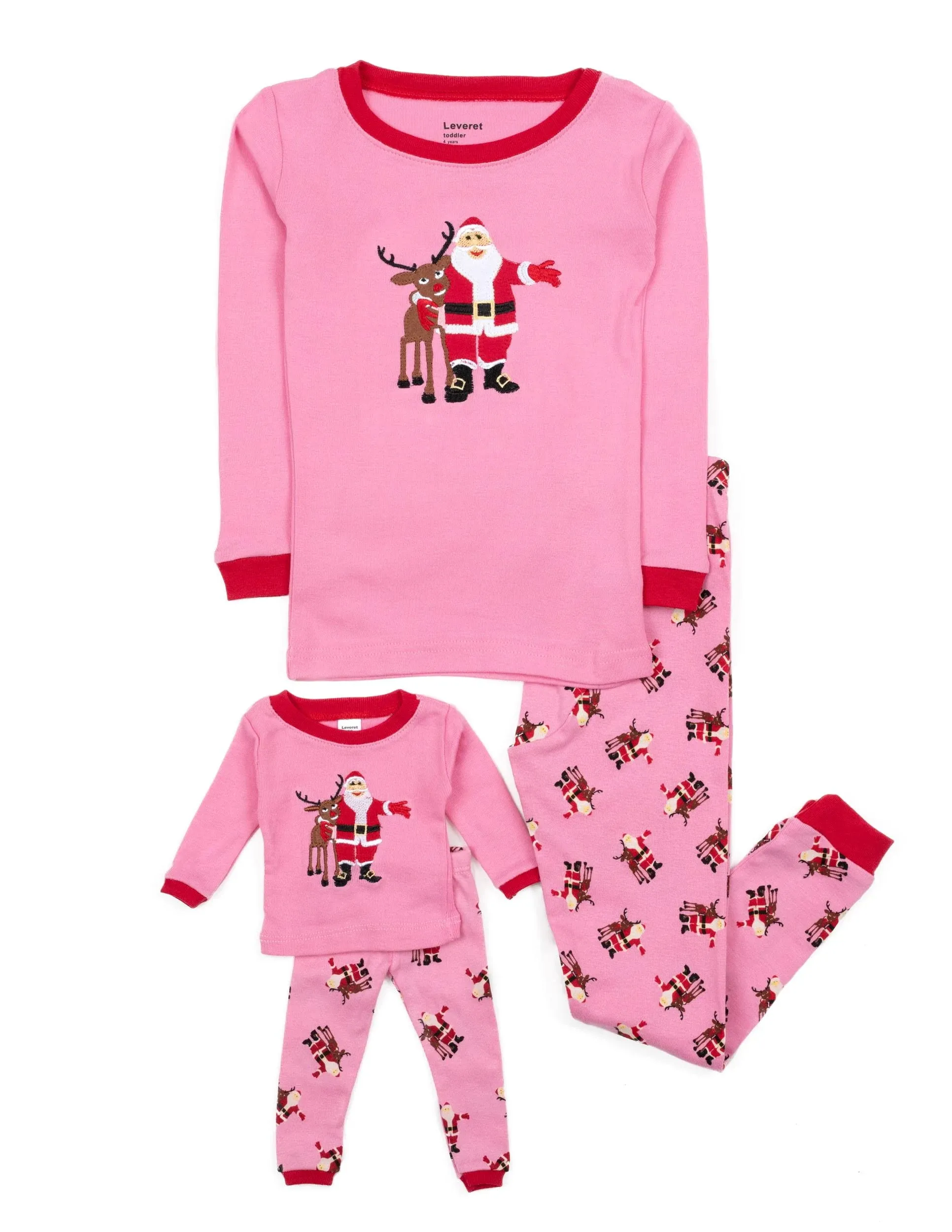 Kids Leveret Matching Girl & Doll Pajamas