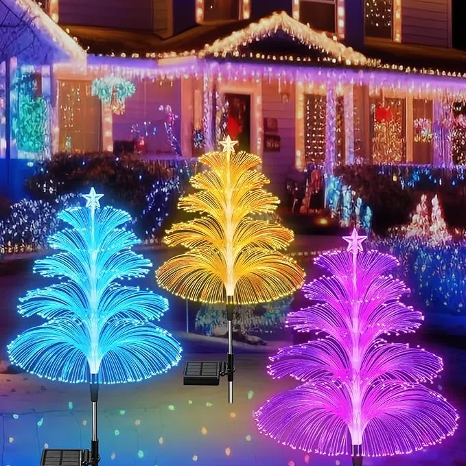 Ctarsthome Solar Christmas Decorations Trees Lights Outdoor Waterproof Solar Chr