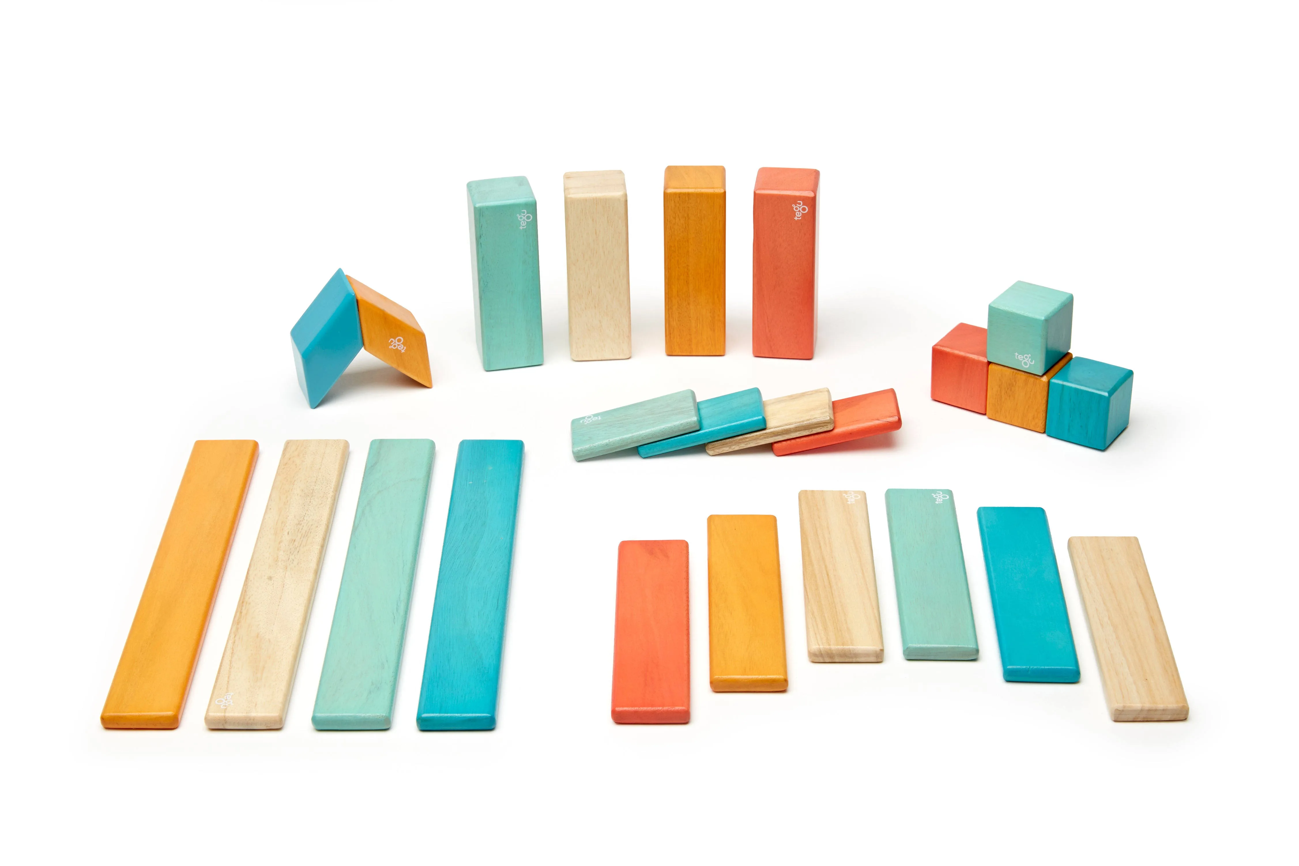 Tegu Wooden Sunset set, Assorted, 24 Pieces (TEG24PSNS508T)