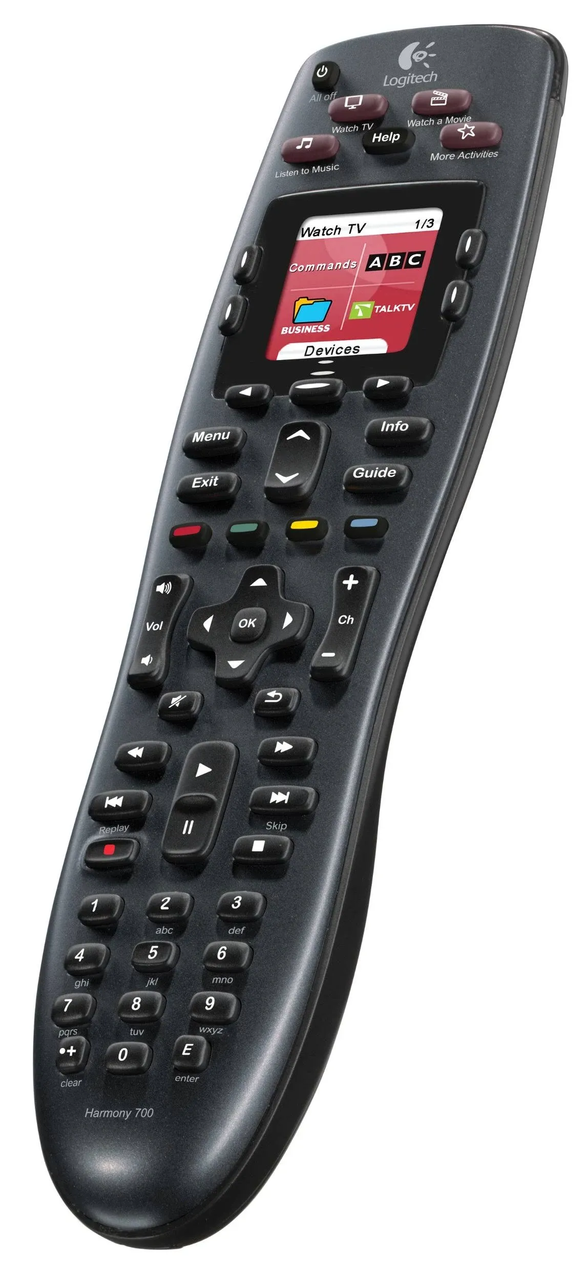 Logitech Harmony 700 Rechargeable Remote with Color Screen